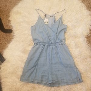 NWT Topshop Chambray Romper